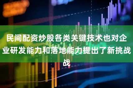 民间配资炒股各类关键技术也对企业研发能力和落地能力提出了新挑战
